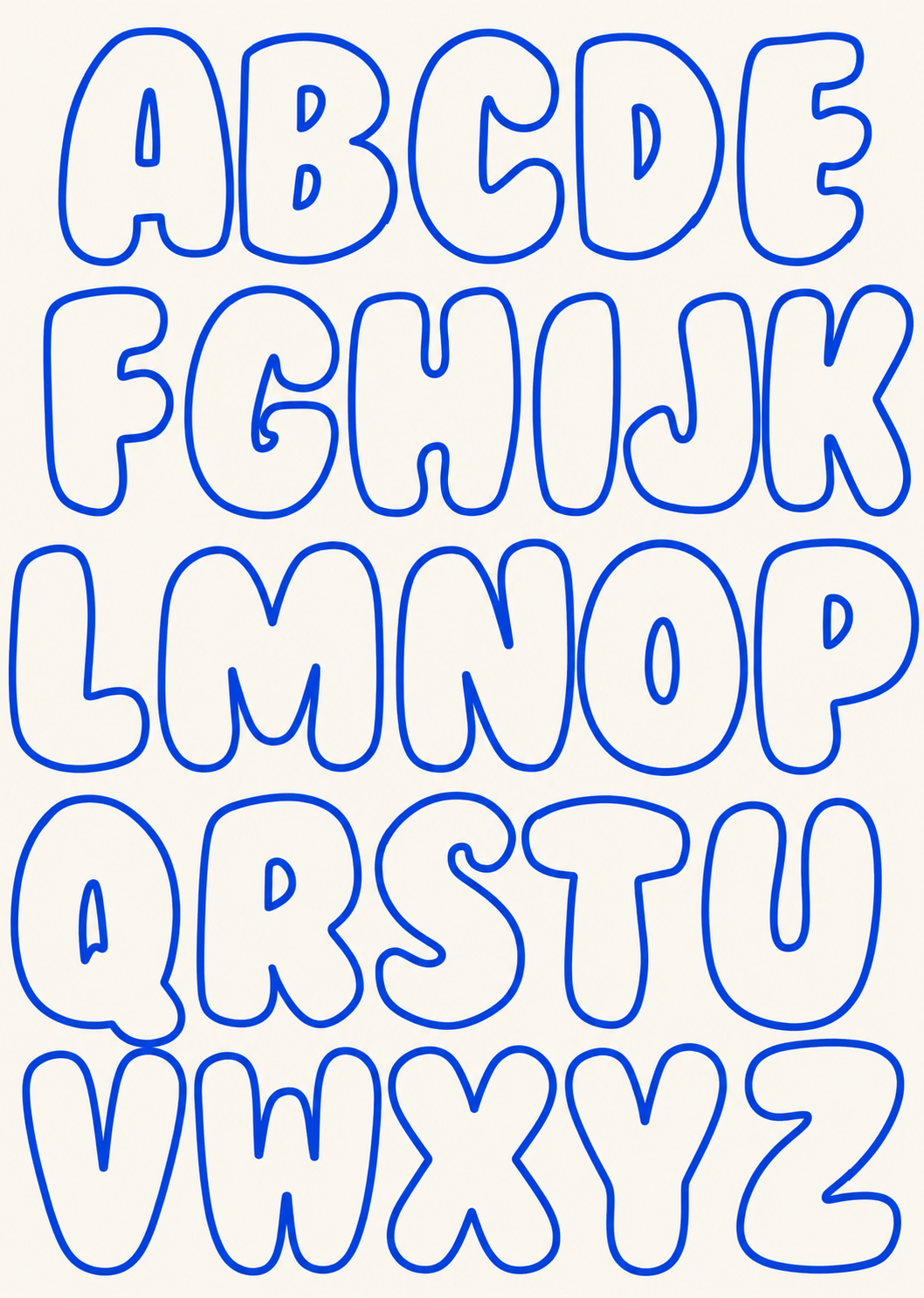 Ceramic bubble letters