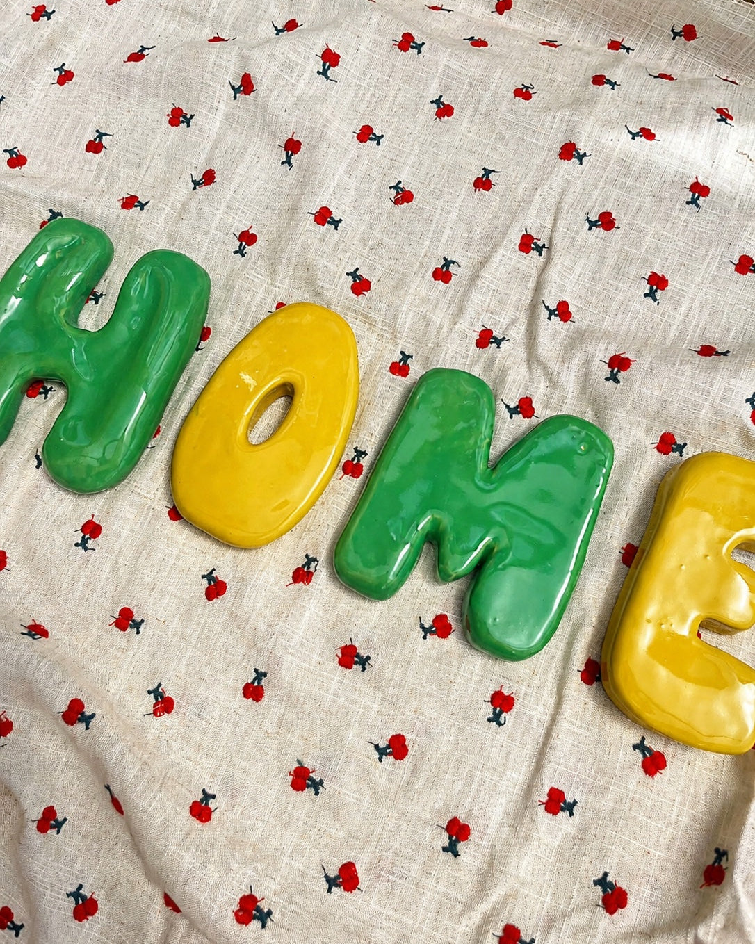 Ceramic bubble letters